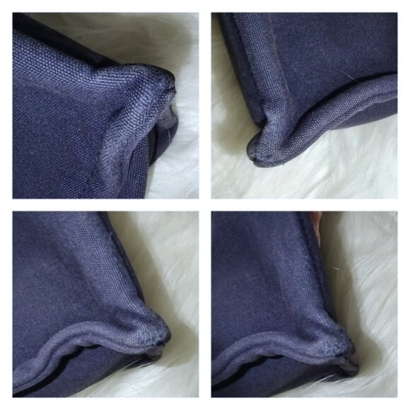 HERMES Fourre Tout large MM toile canvas tote EUC - Picture 12 of 12